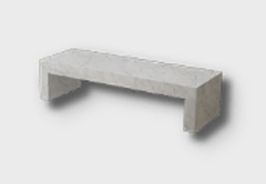 Marble Bench outdoor furniture item in inZOI