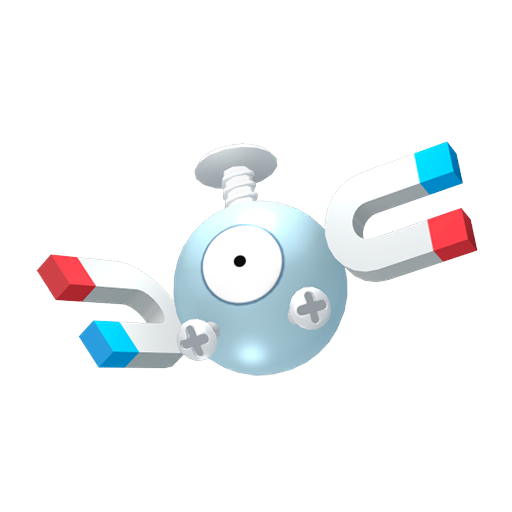 Magnemite sprite from Pokemon Pokopia showing the Magnet Pokemon that teaches Magnet Rise