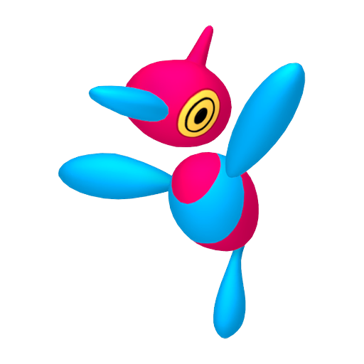 Porygon-Z sprite from Pokemon Pokopia showing the Virtual Pokemon with Rarify specialty