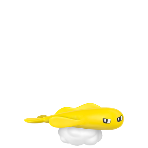 Tatsugiri Stretchy Form sprite from Pokemon Pokopia showing the Mimicry Pokemon with Trade specialty
