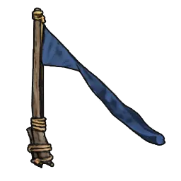 Simple Blue Flagpole icon