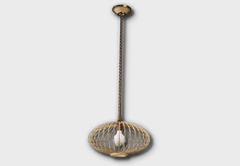 inZOI living room furniture - Rattan Pendant Lighting