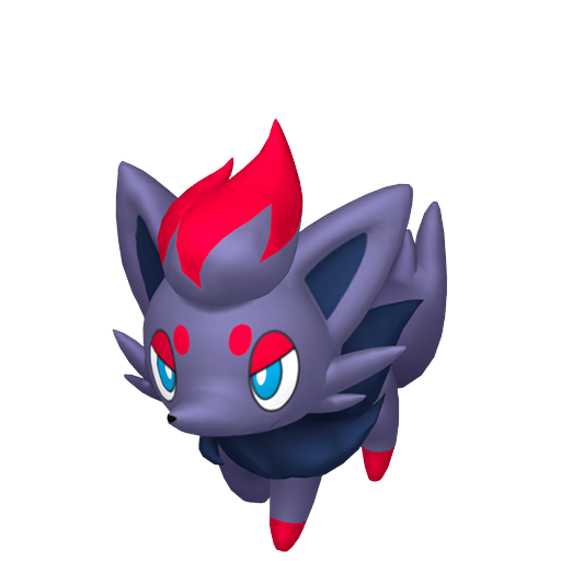 Zorua sprite from Pokemon Pokopia showing the Tricky Fox Pokemon that teaches Camouflage