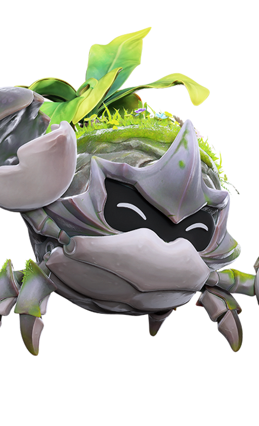 Shrubclaw, No. 025, a Rock / Grass-element Break Aniimo