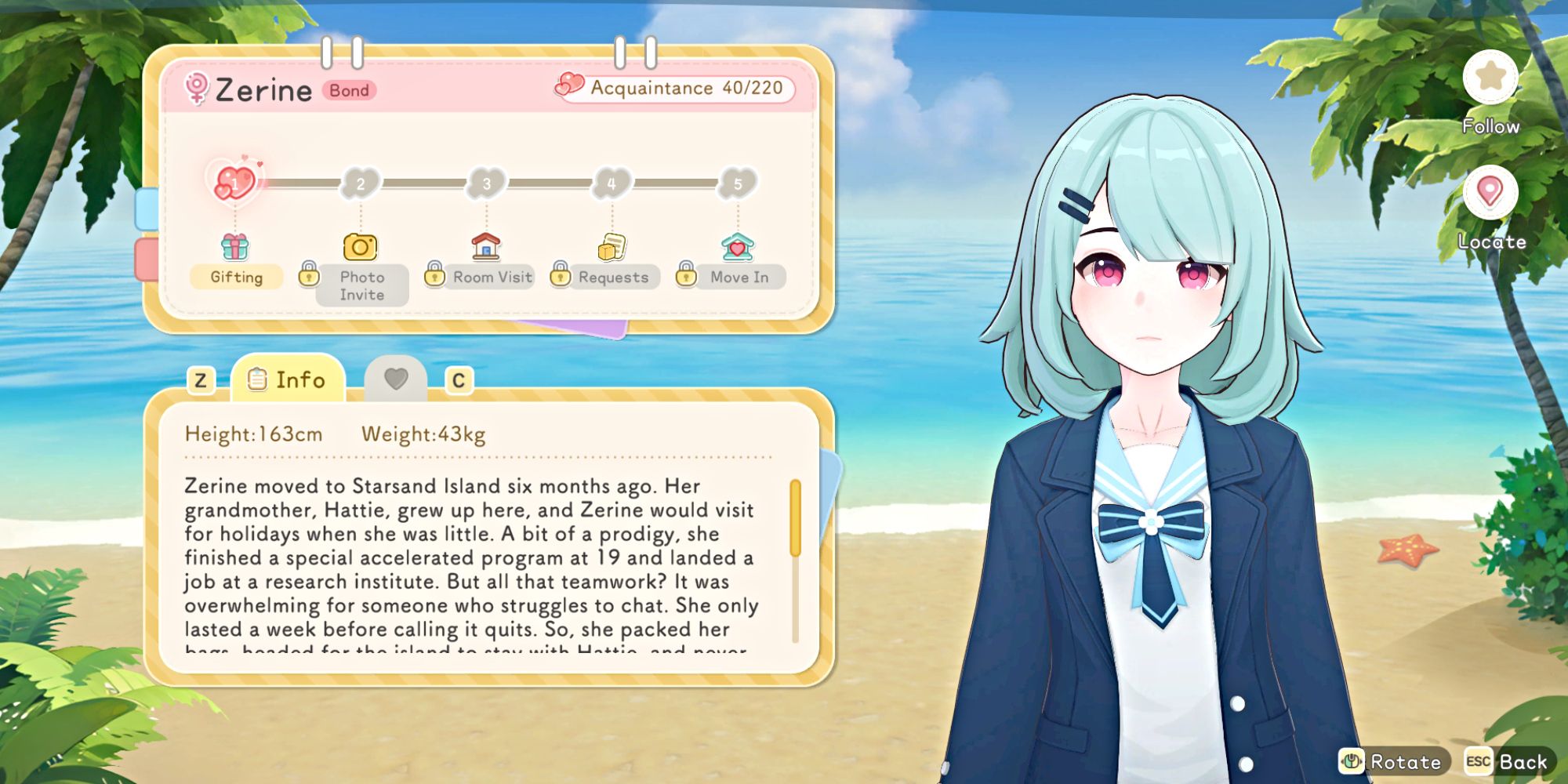 Zerine, the Crafting profession mentor at the General Store