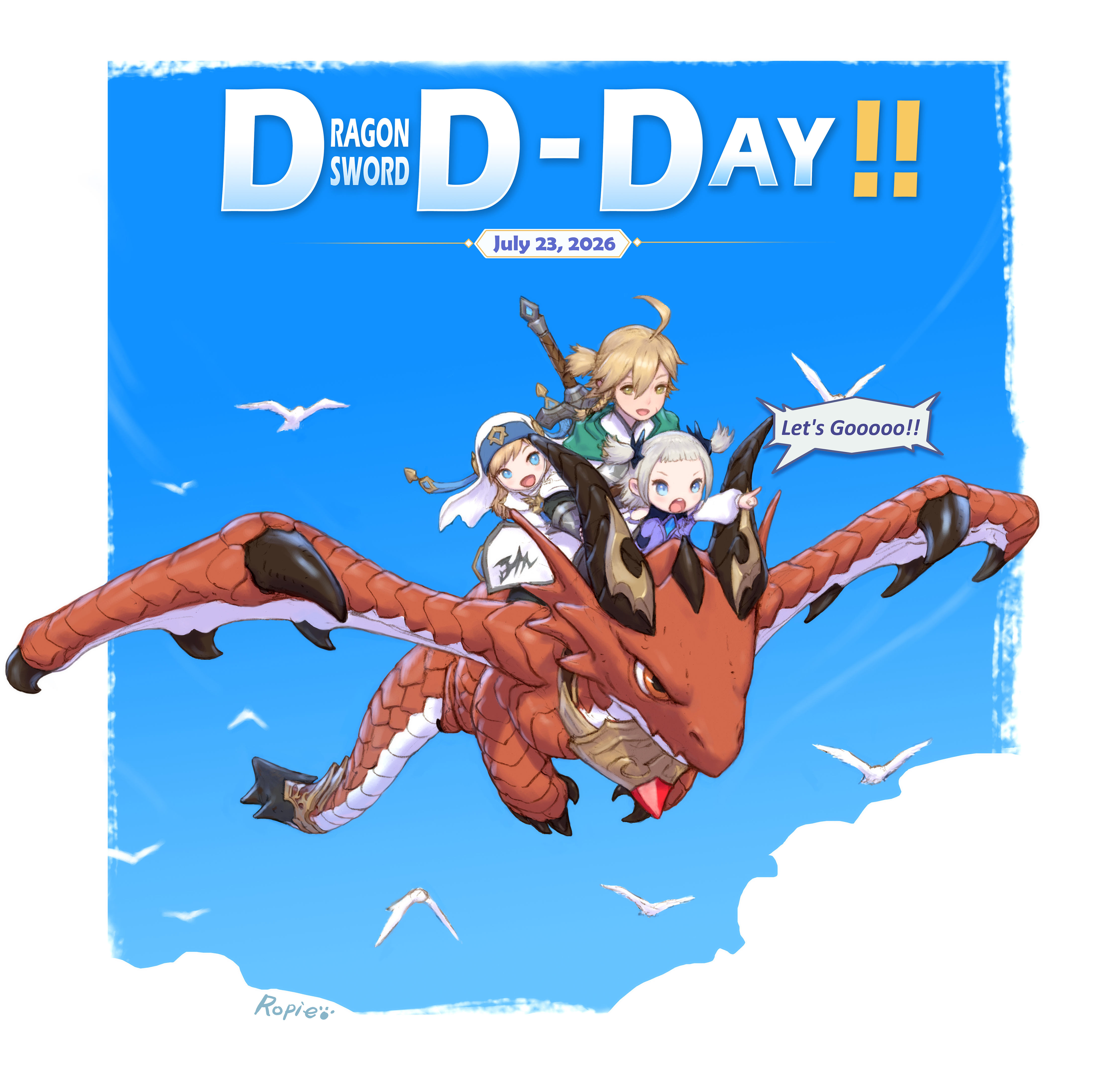 Official DragonSword : Awakening launch-day key art published with the July 23, 2026 release announcement
