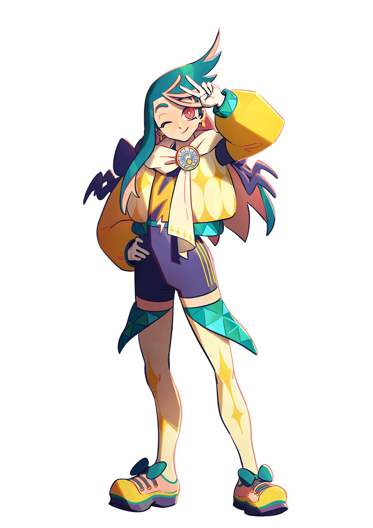 Official character art of Anne, Voltar City's Captain