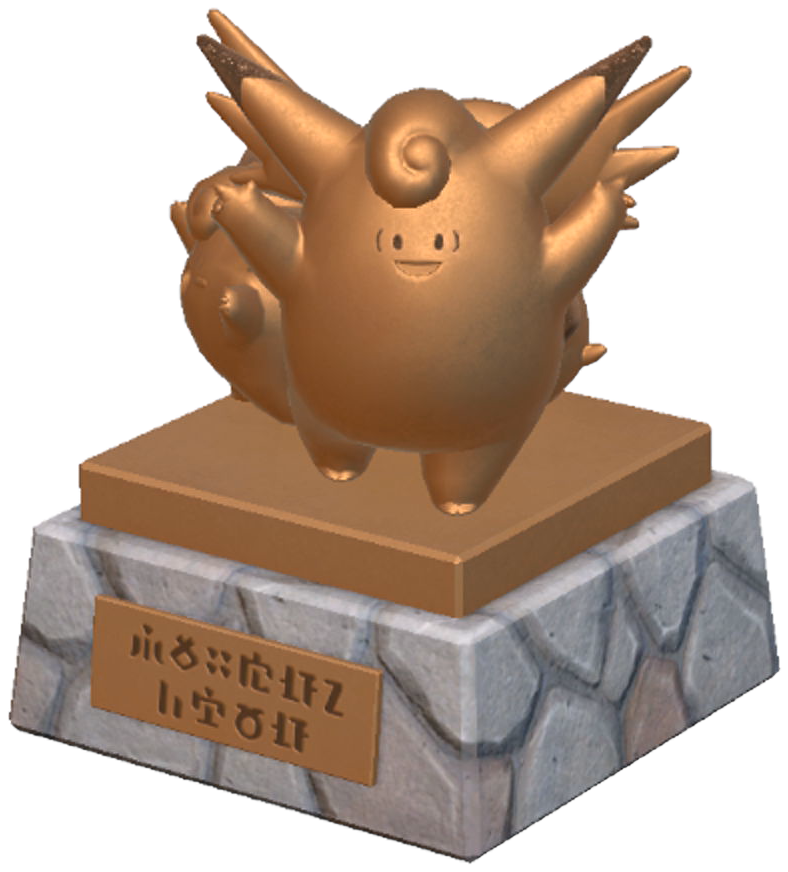 Moonlight Dance Statue building kit from Pokemon Pokopia