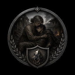 Round badge icon for the achievement A Visit Too Late