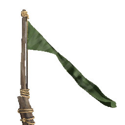 Simple Green Flagpole