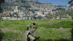 Explosive Strike skill animation in Crimson Desert