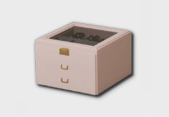 Rosewood 3-Tier Necklace Storage Box furniture item in inZOI