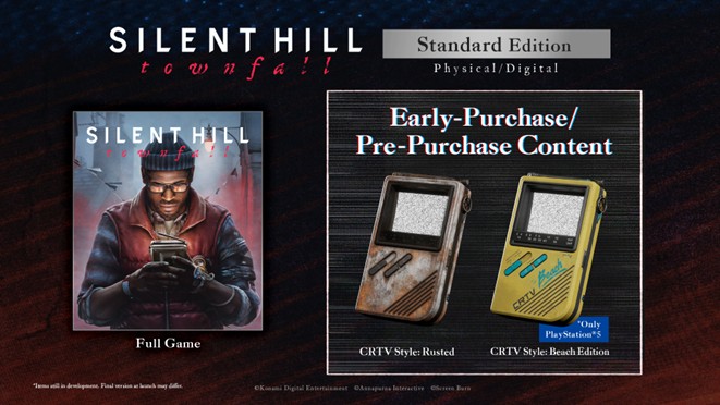 Standard Edition early-purchase content: the rust-brown CRTV Style: Rusted and the yellow CRTV Style: Beach Edition, marked PlayStation 5 only