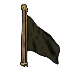 Simple Black Flagpole icon