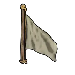 Simple White Flagpole icon