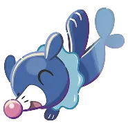 Popplio, the central Pokemon partner of Bubbly Basin