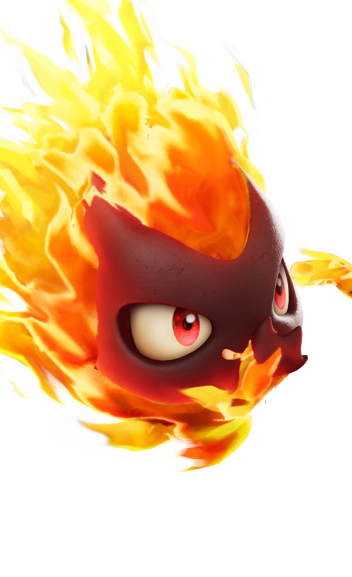 Sparki, No. 027, a Fire-element Energy Aniimo
