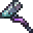 The Plague Doctor Mallet cosmetic axe icon from Soulbound: Online, a pale mint head on a dark curving haft banded with glowing violet