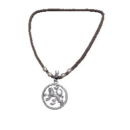 Engraved Silver Necklace in Crimson Desert