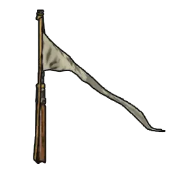 Fine White Flagpole