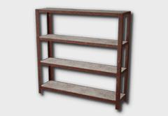 Concrete Steel Garage Shelf bathroom furniture item in inZOI