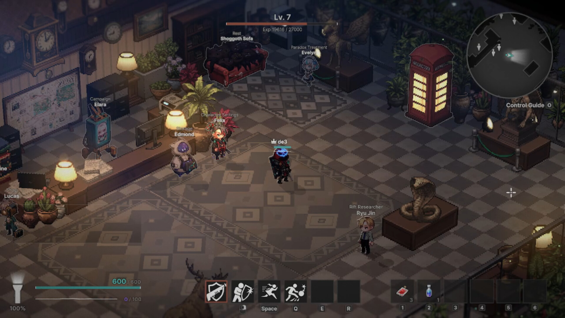 VOID DIVER gameplay overview scene
