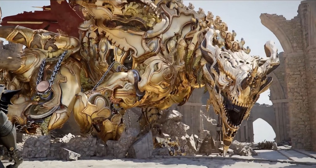 Golden Star dragon boss in Crimson Desert
