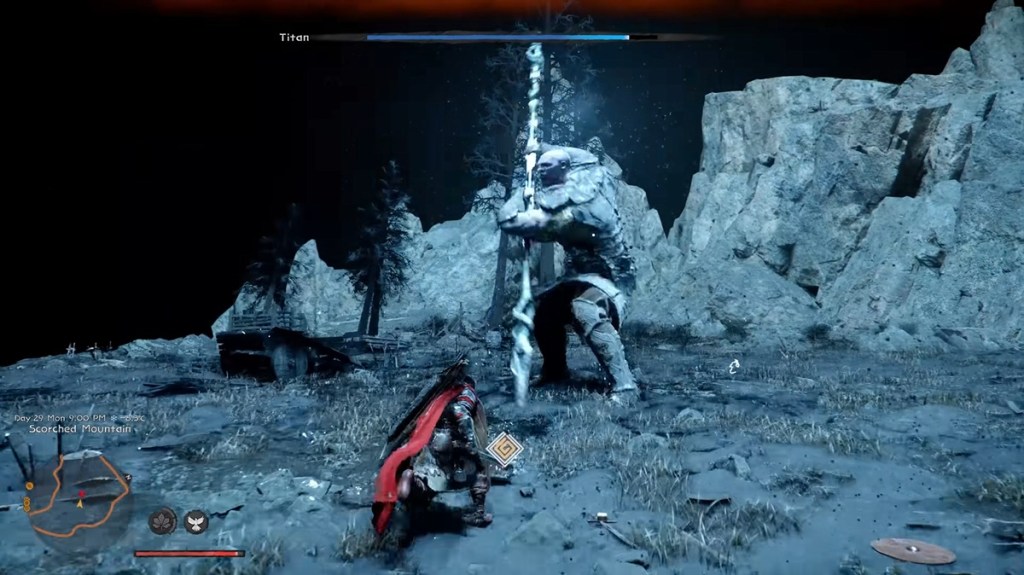 Titan boss fight in Crimson Desert