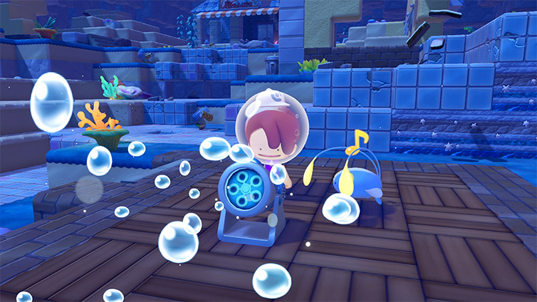 A bubble machine powered by a Generate-specialty Pokemon in Bubbly Basin