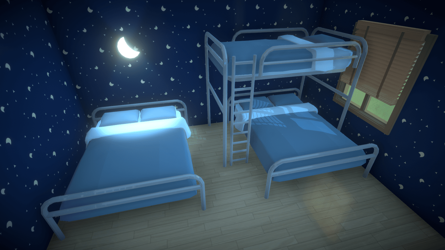 Paralives bunk beds demonstrating the furniture stacking and placement feature