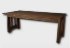 Country Wooden Desk furniture item in inZOI