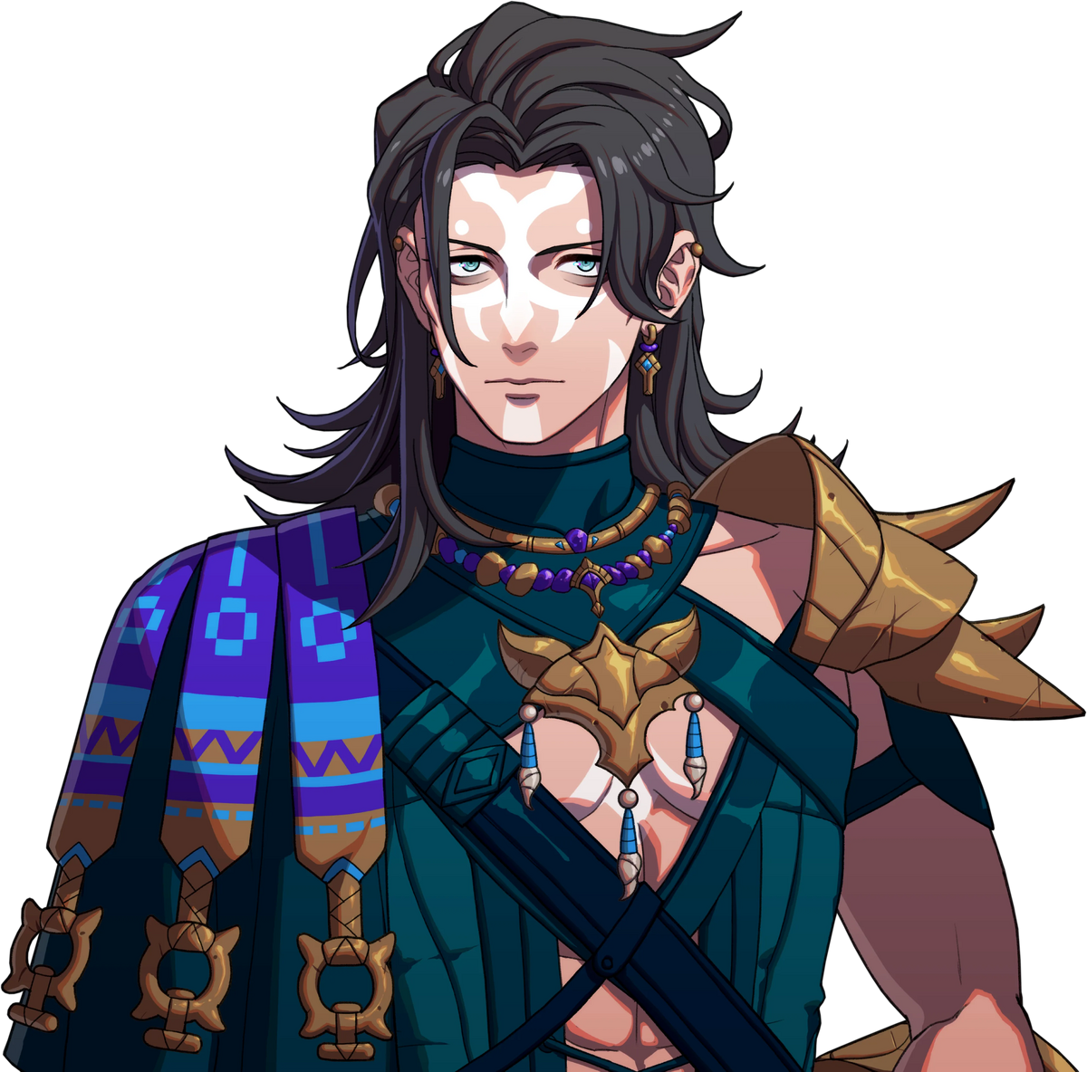 Official character portrait of Nuzzuo, acting leader of the Har Hali tribe