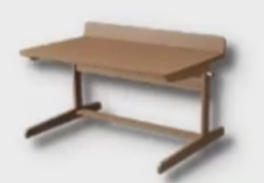 Wooden Desk furniture item in inZOI