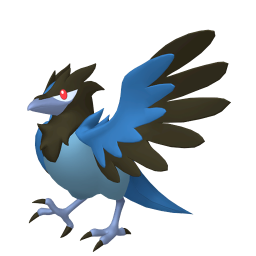 Corvisquire sprite from Pokemon Pokopia showing the Raven Pokemon with Chop specialty