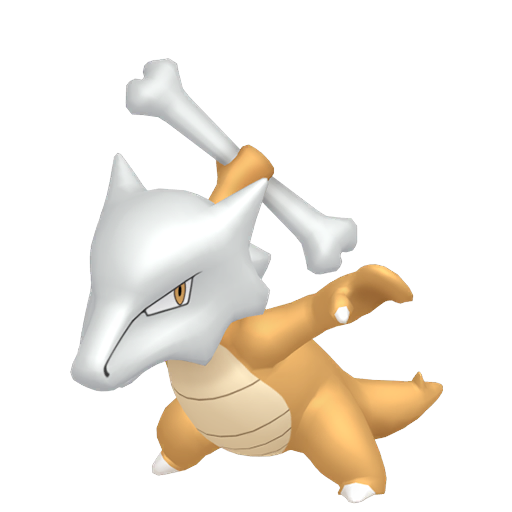 Marowak sprite from Pokemon Pokopia showing the Bone Keeper Pokemon with Build specialty