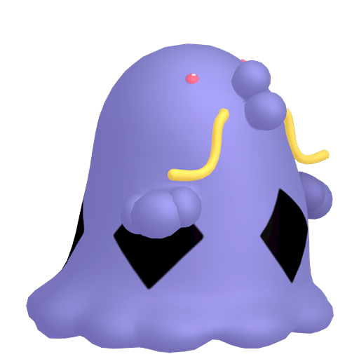 Swalot sprite from Pokemon Pokopia showing the Poison Bag Pokemon with Storage specialty