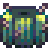 The Cactus Bodysuit cosmetic icon from Soulbound: Online, a dark green ribbed torso with yellow spines across the shoulders and chest and pink tipped barbs at the sides