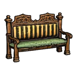 Luxurious Bench with Backrest