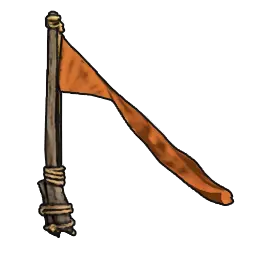 Simple Orange Flagpole