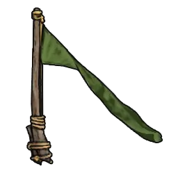 Simple Green Flagpole