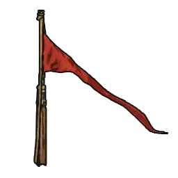 Fine Red Flagpole