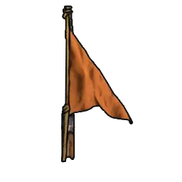Fine Orange Flagpole