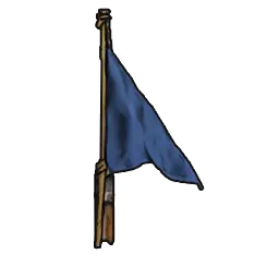 Fine Blue Flagpole