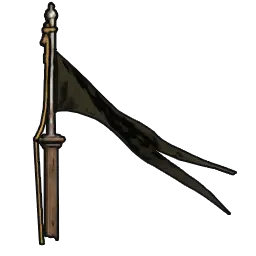 Elegant Black Flagpole