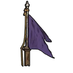 Elegant Purple Flagpole