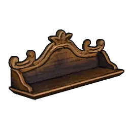Luxurious Shelf with a Crown