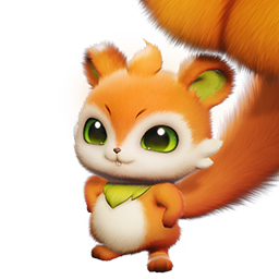 Official head icon of the Fire element Aniimo Squarrel