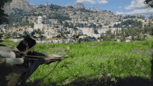 Focused Evasive Shot skill animation in Crimson Desert