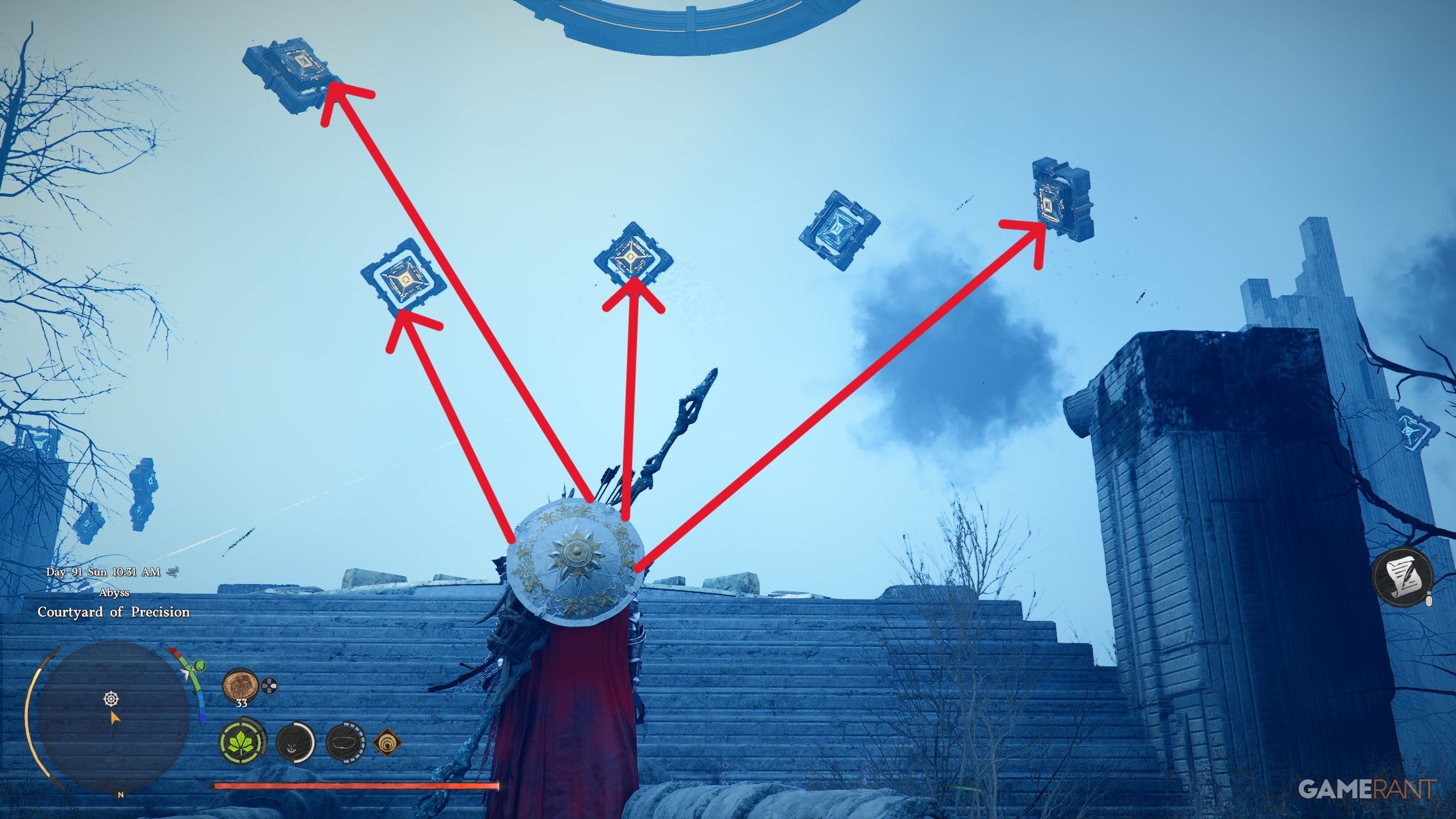 Completing the Courtyard of Precision to unlock Lightning Surge elemental skill in Crimson Desert