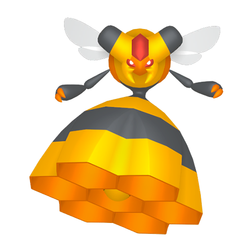 Vespiquen sprite from Pokemon Pokopia showing the Beehive Pokemon with Gather Honey specialty